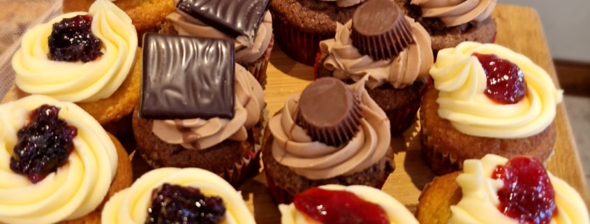 Sweet desserts served with coffee at Fika 33