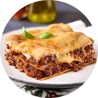 Hearty beef lasagne