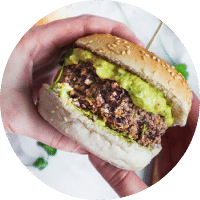 Spicy black bean burgers for a veggie kick.
